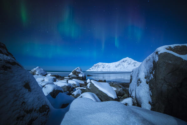 Skagsanden Beach, Lofoten Island, Norway