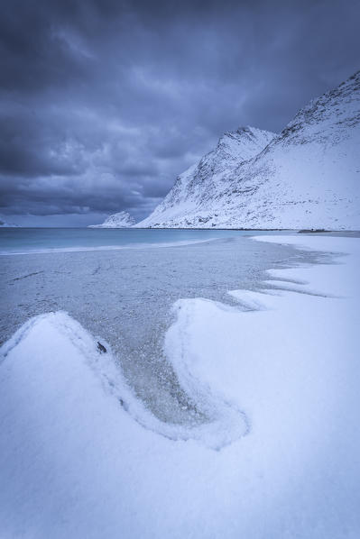 Haukland beach, Lofoten Island, Norway