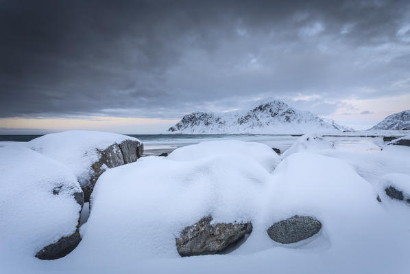 Skagsanden beach, Lofoten Islands, Norway