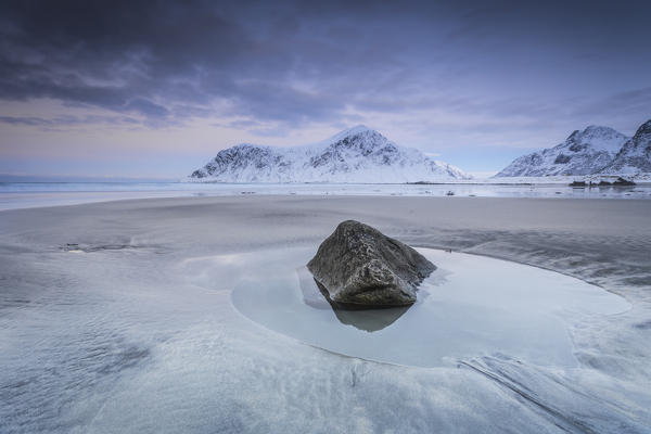 Skagsanden beach, Lofoten Islands, Norway