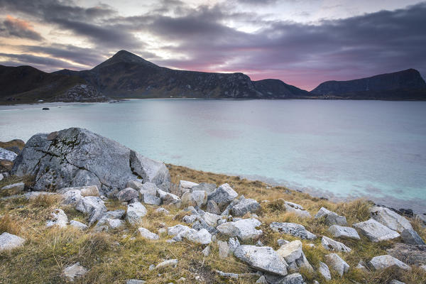 Haukland beach, Lofoten Islands, Norway