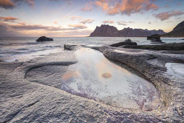 Uttakleiv beach, Lofoten Islands, Norway