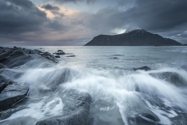 Skagsanden beach, Lofoten Island, Norway