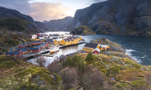 Nusfjord village, Lofoten Island, Norway