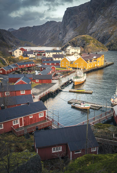 Nusfjord village, Lofoten Island, Norway