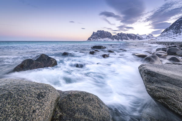 Uttakleiv beach, Lofoten Island, Norway