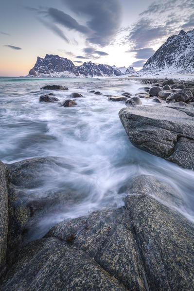 Uttakleiv beach, Lofoten Island, Norway