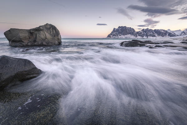 Uttakleiv beach, Lofoten Island, Norway