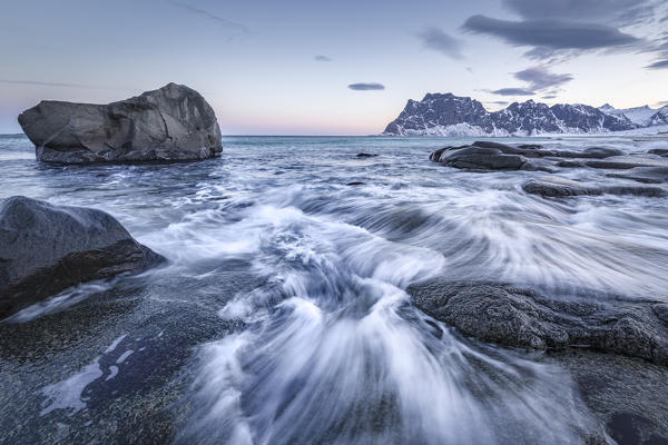 Uttakleiv beach, Lofoten Island, Norway