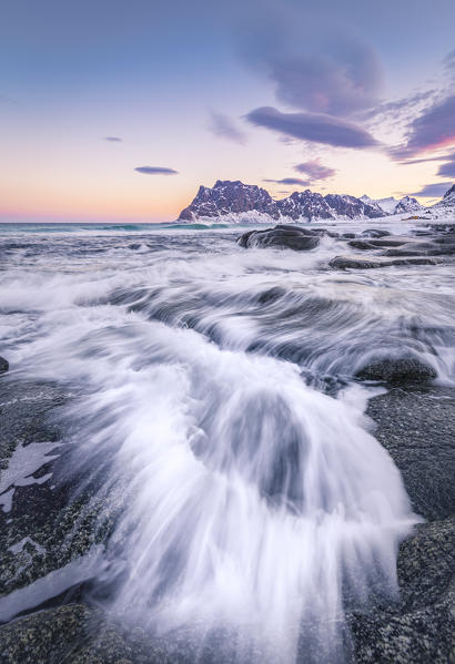 Uttakleiv beach, Lofoten Island, Norway