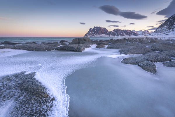 Uttakleiv beach, Lofoten Island, Norway