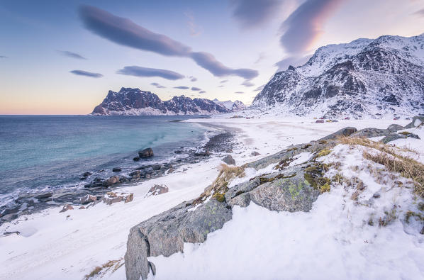 Uttakleiv beach, Lofoten Island, Norway