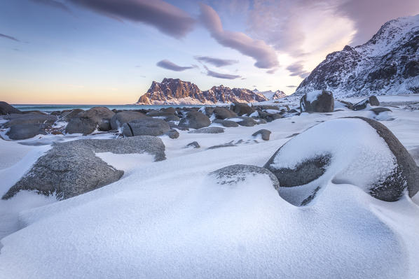 Uttakleiv beach, Lofoten Island, Norway
