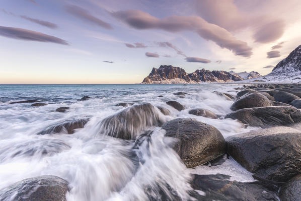 Uttakleiv beach, Lofoten Island, Norway