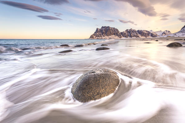 Uttakleiv beach, Lofoten Island, Norway