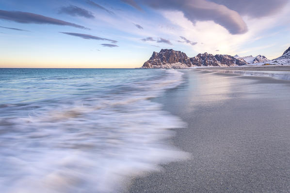 Uttakleiv beach, Lofoten Island, Norway