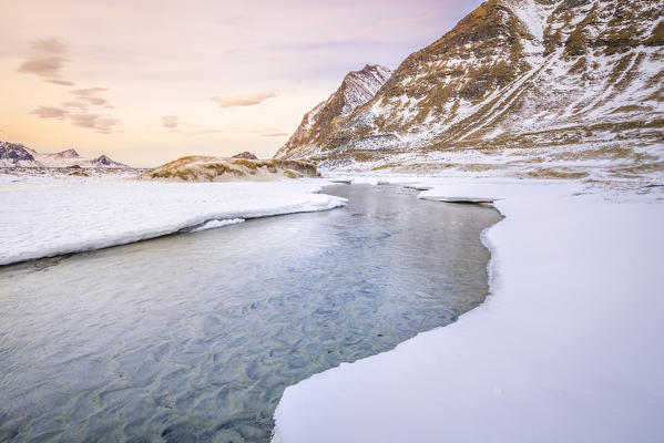 Haukland beach, Lofoten Islands, Norway