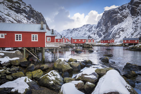 Nusfjord village, Lofoten Islands, Norway