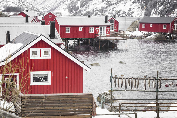 Nusfjord village, Lofoten Islands, Norway