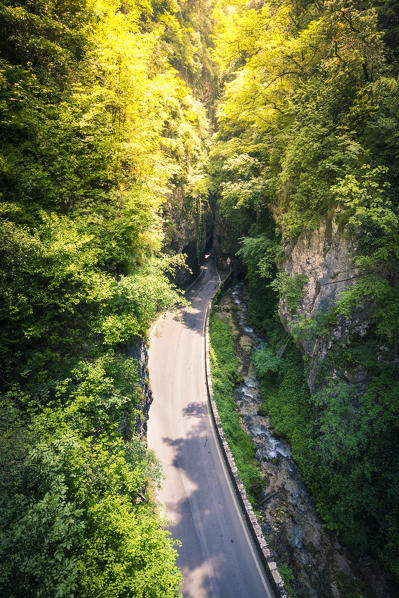 Strada della Forra, Tremosine, Brescia district, Lombardia, Italy