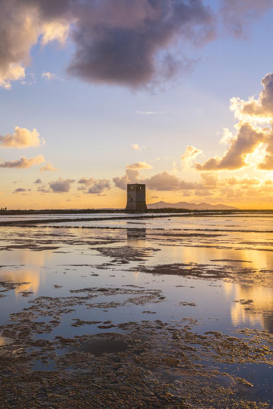 Trapani and Paceco saline natural reserve, Trapani province, Sicily, Italy