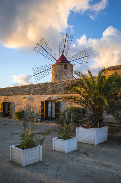 Trapani and Paceco saline natural reserve, Trapani province, Sicily, Italy