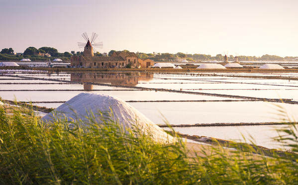 Marsala salt flats, Sicily, Italy