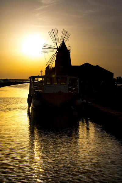 Marsala salt flats, Sicily, Italy