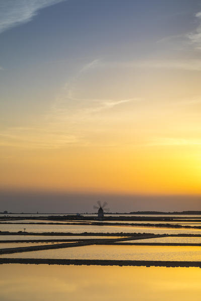Marsala salt flats, Sicily, Italy