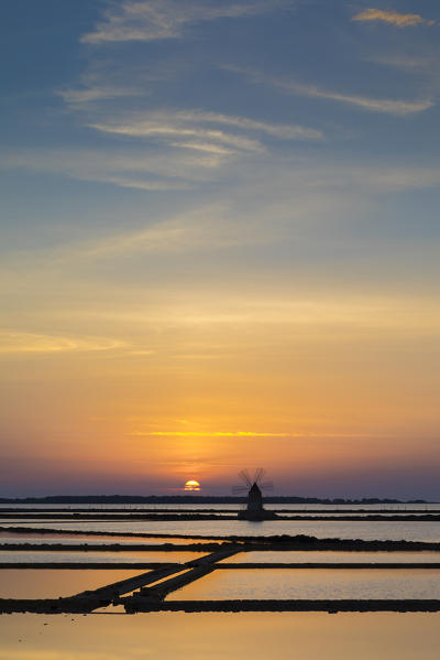 Marsala salt flats, Sicily, Italy