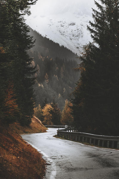 Funes Valley during autumn, Bolzano province, Trentino Alto Adige, Italy