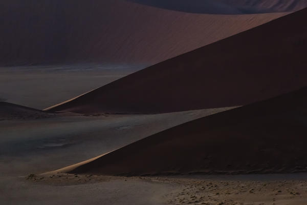 dune pattern at sunrise from dune 45, Naukluft National Park