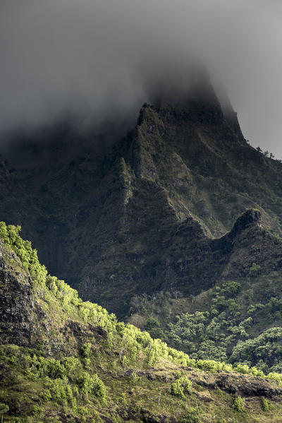 The Jurassic park island (Kauai) seen form the Ocean