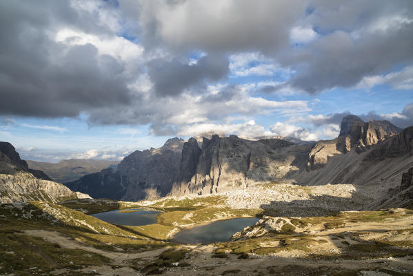 Sesto Dolomites,Bolzano province, Trentino Alto Adige, Italy, Europe.Piani lake,Croda Toni and Popera Group