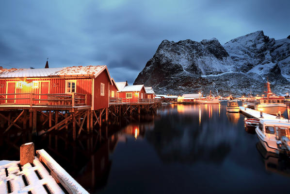 Fishermans village of Reine, Lofoten Islands, Norway, Europe