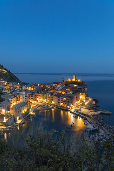 Vernazza at Night, La Spezia district, Liguria, Italy