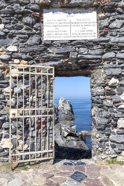 Lord Byron grotto, Porto Venere village, La Spezia district, Liguria, Italy