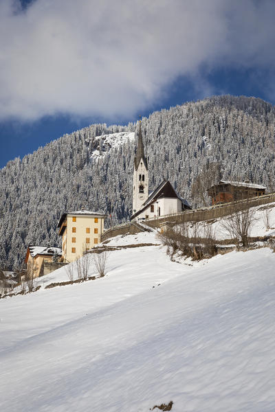 Falcade alto church , Falcade village, Belluno district, Veneto, Italy