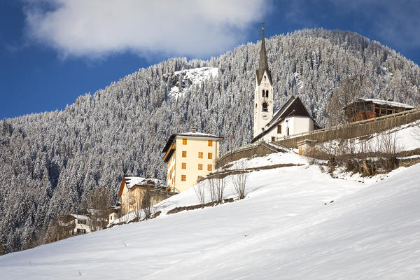Falcade alto church , Falcade village, Belluno district, Veneto, Italy