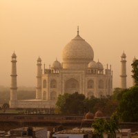 Tramonto sul Taj Mahal