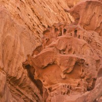 Rocce modellate dal vento nel Wadi Rum