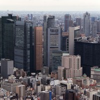 I grattacieli del centro di Tokyo