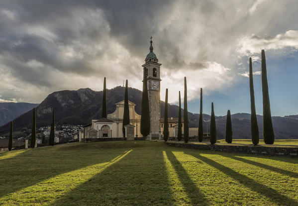 The church of Gentilino in Lugano district Gentilino lugano canton