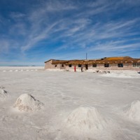 L'edificio turistico conosciuto come Hotel de Sal, ora abbandonato
