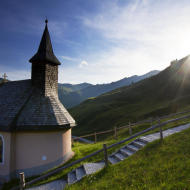 Tramonto sulla Zillertaler Hohenstrasse