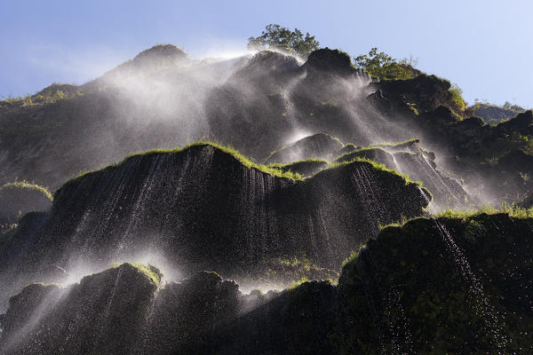 Christmas Tree Waterfall, Sumidero Canyon, Chiapas, Mexico.