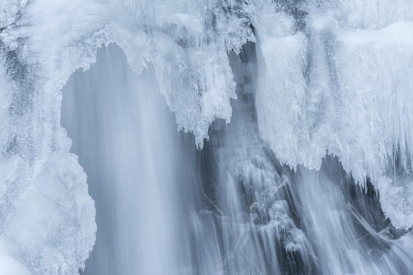 Campo Tures / Sand in Taufers, Bolzano district, South Tyrol, Italy. The first waterfall of the Tures waterfalls