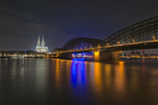 Koln by night, Germany.