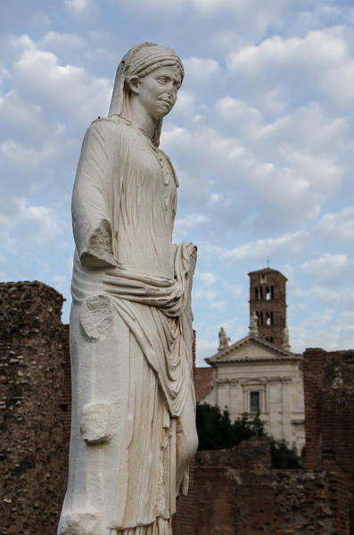 Europe, Lazio,Italy,Rome, House of the Vestal Virgins