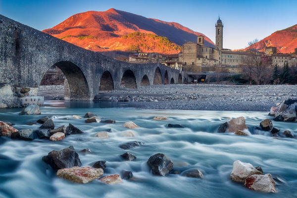 Devil Bridge in Bobbio, Trebbia Valley, Piacenza, Emilia Romagna, Italy